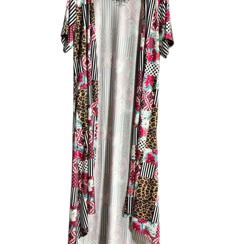Crazy‎ Train Women's Patchwork Kimono Jacket Multicolor Size M